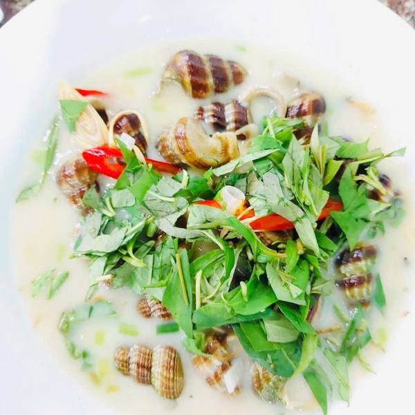 Ốc len xào dừa 