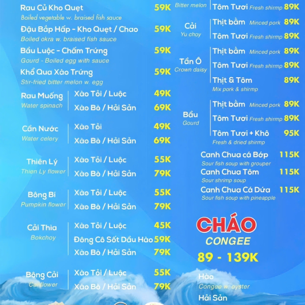 rau - canh- cháo