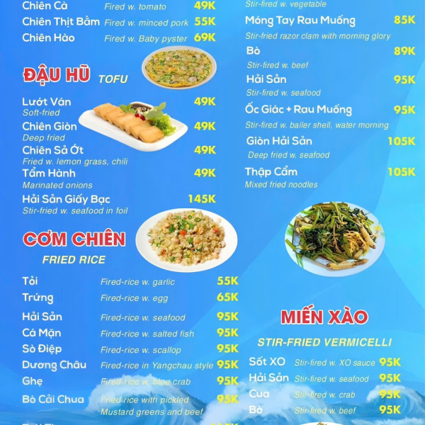 cơm chiên mì xào